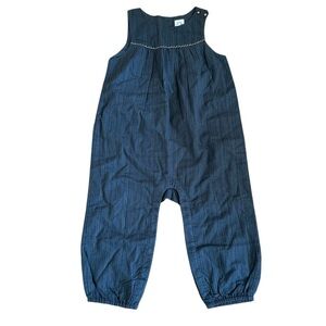 Baby Gap Charcoal Gray Gold Jumpsuit Sleeveless Baby Girls Size 18-24M NWT